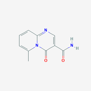 molecular formula C10H9N3O2 B3051212 4H-Pyrido[1,2-a]pyrimidine-3-carboxamide, 6-methyl-4-oxo- CAS No. 32092-21-0