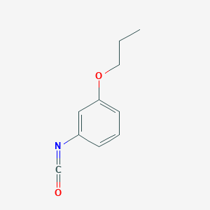 molecular formula C10H11NO2 B3051231 Benzene, 1-isocyanato-3-propoxy- CAS No. 32223-63-5