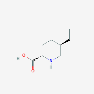 molecular formula C8H15NO2 B3051233 (2S,5R)-5-Ethylpiperidine-2-carboxylic acid CAS No. 322471-95-4