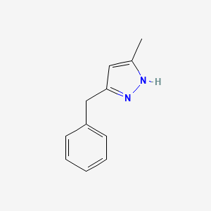 molecular formula C11H12N2 B3051234 3-benzyl-5-methyl-1H-pyrazole CAS No. 32251-84-6
