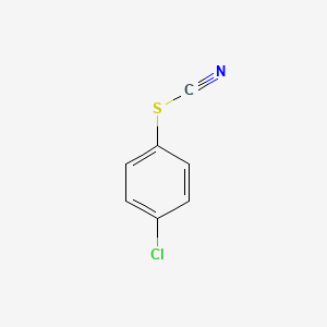 molecular formula C7H4ClNS B3051235 Thiocyanic acid, 4-chlorophenyl ester CAS No. 3226-37-7
