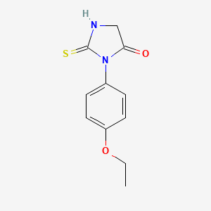 molecular formula C11H12N2O2S B3051236 3-(4-Ethoxyphenyl)-2-thioxoimidazolidin-4-one CAS No. 32261-88-4