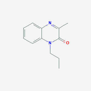 molecular formula C12H14N2O B3051240 2(1H)-Quinoxalinone, 3-methyl-1-propyl- CAS No. 32293-38-2