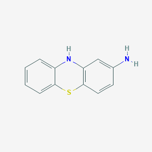 molecular formula C12H10N2S B3051244 10H-Phenothiazin-2-amine CAS No. 32338-15-1
