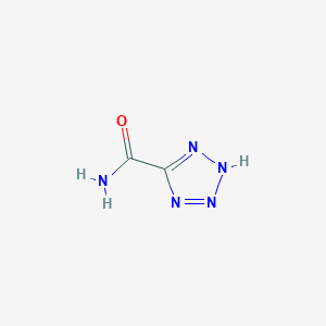 molecular formula C2H3N5O B3051251 2H-tetrazole-5-carboxamide CAS No. 32366-22-6