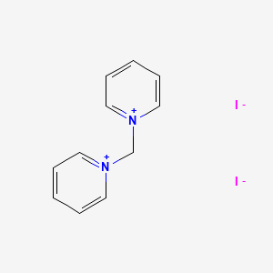 molecular formula C11H12I2N2 B3051256 1-(Pyridin-1-ium-1-ylmethyl)pyridin-1-ium diiodide CAS No. 32405-50-8