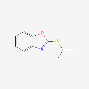 molecular formula C10H11NOS B3051269 Benzoxazole, 2-[(1-methylethyl)thio]- CAS No. 32494-05-6