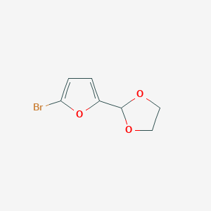 molecular formula C7H7BrO3 B3051273 2-(5-Bromofuran-2-YL)-1,3-dioxolane CAS No. 32529-50-3