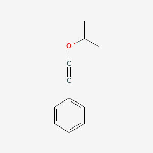 molecular formula C11H12O B3051278 Benzene, [(1-methylethoxy)ethynyl]- CAS No. 32569-85-0