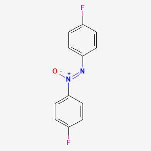 molecular formula C12H8F2N2O B3051282 Diazene, bis(4-fluorophenyl)-, 1-oxide CAS No. 326-04-5