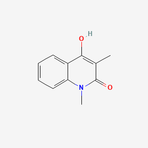 molecular formula C11H11NO2 B3051284 2(1H)-Quinolinone, 4-hydroxy-1,3-dimethyl- CAS No. 32606-02-3