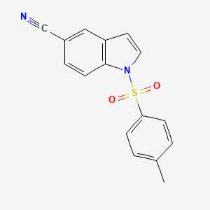 molecular formula C16H12N2O2S B3051288 1-tosyl-1H-indole-5-carbonitrile CAS No. 32685-23-7