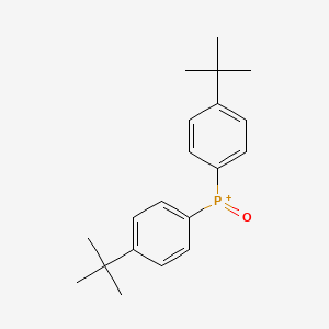 molecular formula C20H26OP+ B3051290 Phosphine oxide, bis[4-(1,1-dimethylethyl)phenyl]- CAS No. 326921-37-3