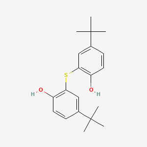 molecular formula C20H26O2S B3051296 二(2-羟基-5-叔丁基苯基)硫醚 CAS No. 3273-24-3