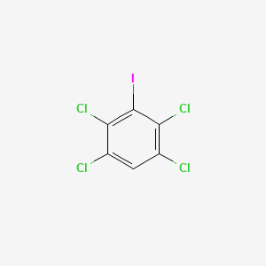 molecular formula C6HCl4I B3051299 1,2,4,5-四氯-3-碘苯 CAS No. 32770-82-4