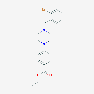 B030513 Ethyl 4-(4-(2-Bromobenzyl)piperazin-1-yl)benzoate CAS No. 926934-01-2