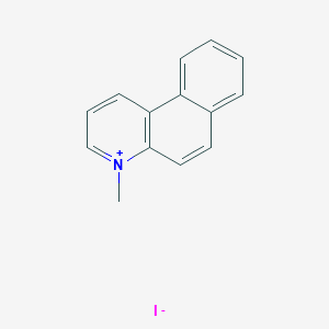 molecular formula C14H12IN B3051303 Benzo(f)quinolinium, 4-methyl-, iodide CAS No. 32787-54-5