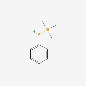 molecular formula C9H15PSi B3051305 Phosphine, phenyl(trimethylsilyl)- CAS No. 32796-33-1