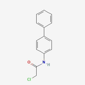 molecular formula C14H12ClNO B3051317 N-1,1'-biphenyl-4-yl-2-chloroacetamide CAS No. 3289-77-8