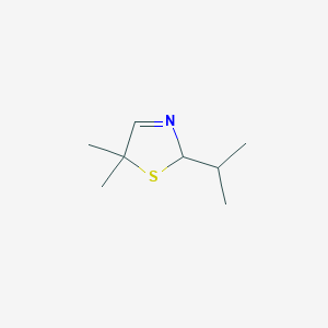 molecular formula C8H15NS B3051319 Thiazole, 2,5-dihydro-5,5-dimethyl-2-(1-methylethyl)- CAS No. 32899-85-7