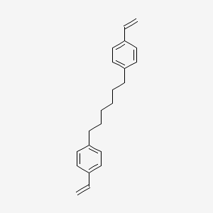 molecular formula C22H26 B3051322 1,1'-(Hexane-1,6-diyl)bis(4-ethenylbenzene) CAS No. 32927-54-1