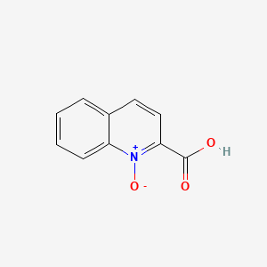 molecular formula C10H7NO3 B3051324 2-Quinolinecarboxylic acid, 1-oxide CAS No. 3297-64-1