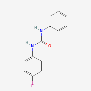 molecular formula C13H11FN2O B3051327 1-(4-氟苯基)-3-苯基脲 CAS No. 330-98-3