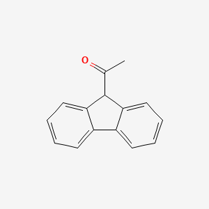 molecular formula C15H12O B3051328 1-(9H-fluoren-9-yl)ethanone CAS No. 3300-10-5