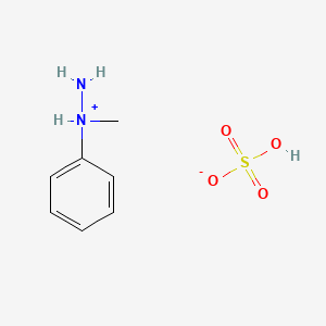 molecular formula C7H12N2O4S B3051329 N-Methyl-N-phenylhydrazine sulfate CAS No. 33008-18-3