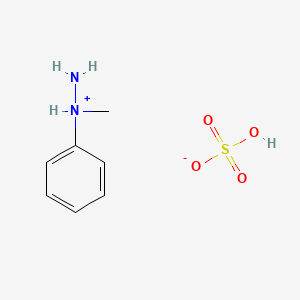 molecular formula C7H12N2O4S B3051329 硫酸 N-甲基-N-苯肼 CAS No. 33008-18-3