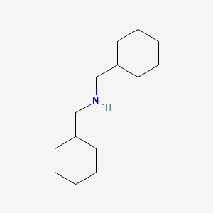 molecular formula C14H27N B3051341 Bis(cyclohexylmethyl)amine CAS No. 3309-27-1