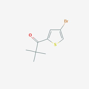 molecular formula C9H11BrOS B3051350 1-(4-Bromothiophen-2-yl)-2,2-dimethylpropan-1-one CAS No. 33148-68-4