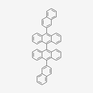 molecular formula C48H30 B3051354 10,10'-Di(naphthalen-2-yl)-9,9'-bianthracene CAS No. 331749-31-6