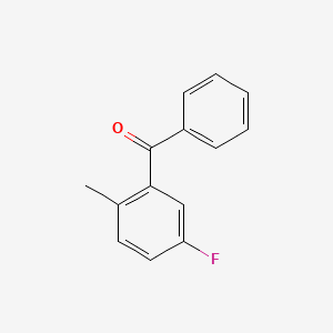 molecular formula C14H11FO B3051356 5-氟-2-甲基苯甲酮 CAS No. 33184-52-0