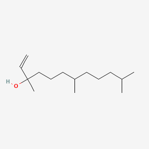 molecular formula C15H30O B3051357 3,7,11-TRIMETHYL-1-DODECEN-3-OL CAS No. 33185-23-8