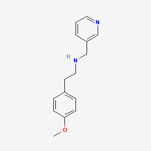 molecular formula C15H18N2O B3051359 2-(4-methoxyphenyl)-N-(pyridin-3-ylmethyl)ethanamine CAS No. 331970-95-7