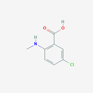 molecular formula C8H8ClNO2 B3051368 5-Chloro-2-(methylamino)benzoic acid CAS No. 33280-14-7