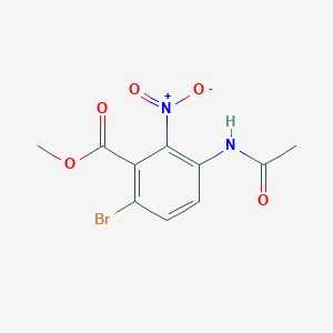 Methyl 3-acetylamino-6-bromo-2-nitrobenzoate