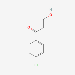 molecular formula C9H9ClO2 B3051372 1-Propanone, 1-(4-chlorophenyl)-3-hydroxy- CAS No. 33348-74-2