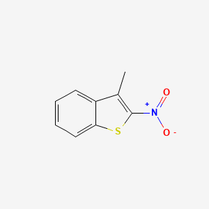 molecular formula C9H7NO2S B3051376 3-Methyl-2-nitro-1-benzothiophene CAS No. 33357-85-6