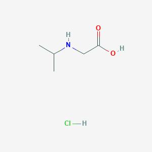 molecular formula C5H12ClNO2 B3051378 2-[(Propan-2-yl)amino]acetic acid hydrochloride CAS No. 3338-22-5