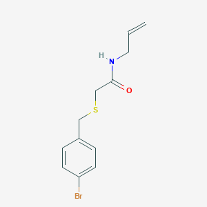 molecular formula C12H14BrNOS B305138 N-allyl-2-[(4-bromobenzyl)thio]acetamide 