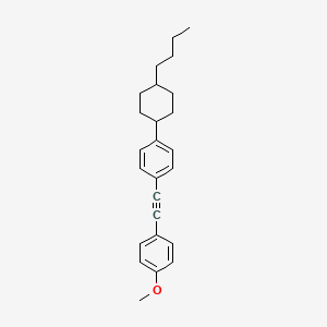 molecular formula C25H30O B3051394 trans-1-(2-(4-(4-Butylcyclohexyl)phenyl)ethynyl)-4-methoxybenzene CAS No. 334826-60-7