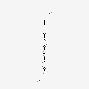 molecular formula C28H36O B3051395 trans-1-(4-Pentylcyclohexyl)-4-(2-(4-propoxyphenyl)ethynyl)benzene CAS No. 334826-61-8