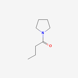 molecular formula C8H15NO B3051406 吡咯烷，1-(1-氧代丁基)- CAS No. 33527-93-4