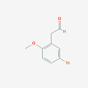 molecular formula C9H9BrO2 B3051416 2-(5-Bromo-2-methoxyphenyl)acetaldehyde CAS No. 33567-61-2