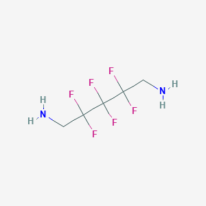 molecular formula C5H8F6N2 B3051421 1,5-Pentanediamine, 2,2,3,3,4,4-hexafluoro- CAS No. 336-33-4