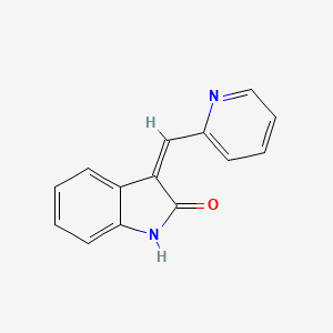 molecular formula C14H10N2O B3051433 (3Z)-3-(吡啶-2-基亚甲基)-1H-吲哚-2-酮 CAS No. 3367-88-2