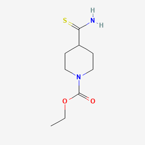 molecular formula C9H16N2O2S B3051451 Ethyl 4-carbamothioylpiperidine-1-carboxylate CAS No. 337902-71-3