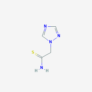 molecular formula C4H6N4S B3051467 2-(1H-1,2,4-triazol-1-yl)ethanethioamide CAS No. 339009-39-1